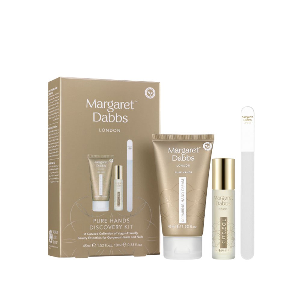 Margaret Dabbs London Pure Hands Discovery Kit on a white background