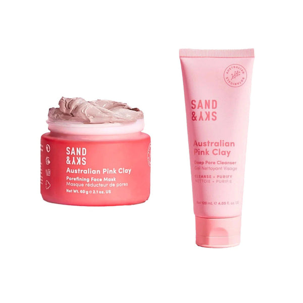Sand & Sky Australian Pink Clay Deep Pore Refining Duo