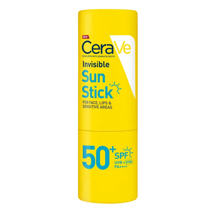 CeraVe Invisible Sun Stick SPF 50+ on a white background