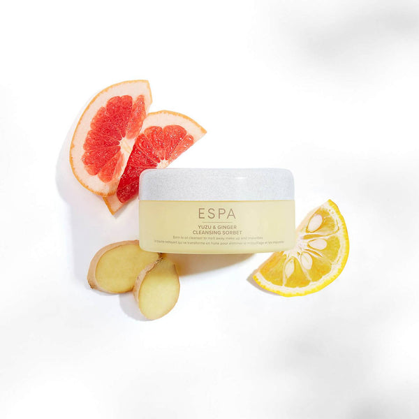 ESPA Yuzu & Ginger Cleansing Sorbet with its natural ingredients 