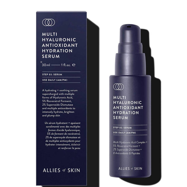 Allies of Skin Multi Hyaluronic Antioxidant Hydration Serum and packaging