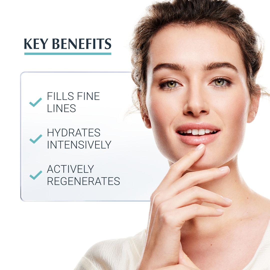 Eucerin Hyaluron-Filler Moisture Booster Night key benefits