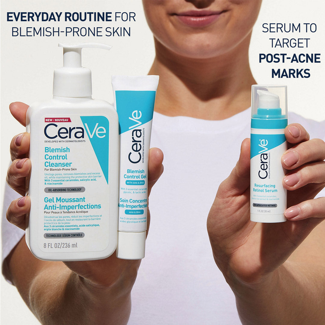 CeraVe Resurfacing Retinol Serum with Ceramides & Niacinamide for Blemish-Prone Skin 30ml