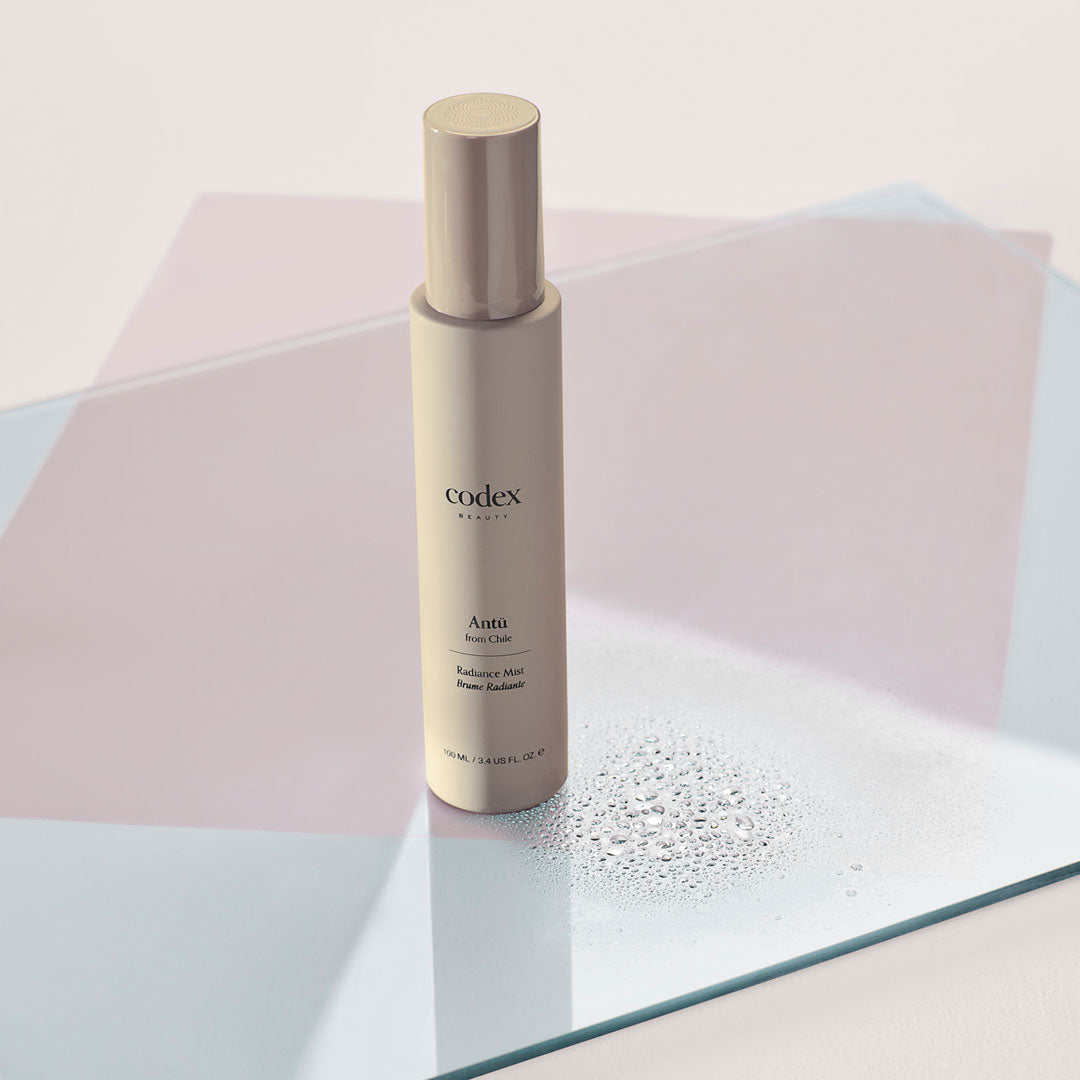 Codex Labs Antu Radiance Mist on a glass slate