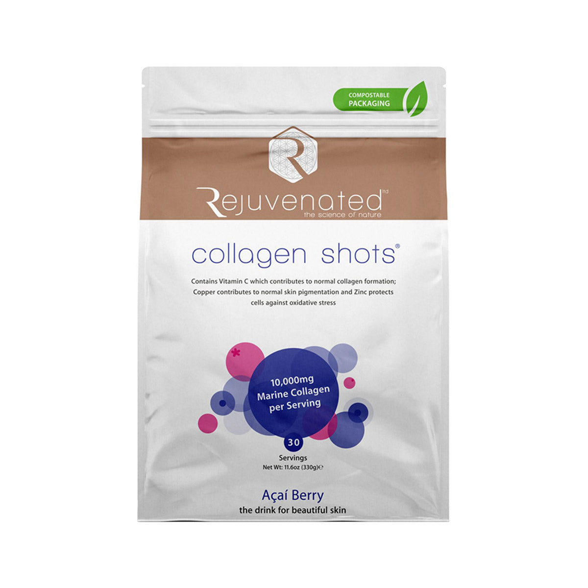 Rejuvenated Collagen Drink Shots 30 day supply