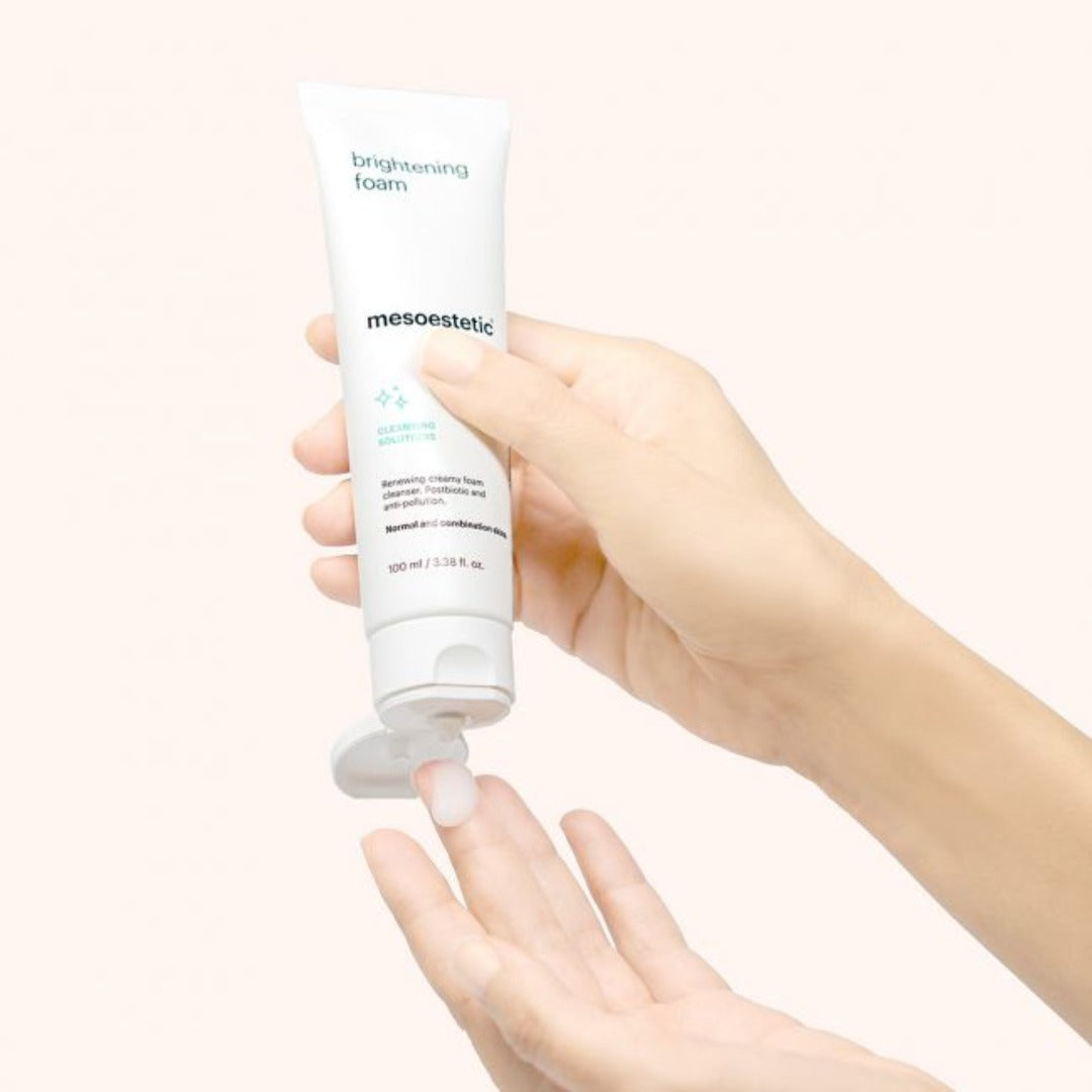 A user pouring the tube onto their hand